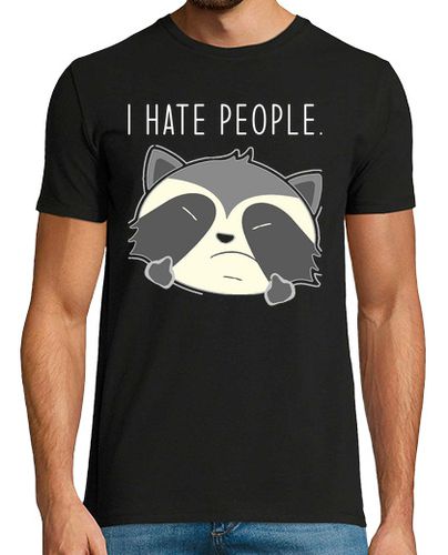 Camiseta mapache divertido digo que odio a la ge - latostadora.com - Modalova