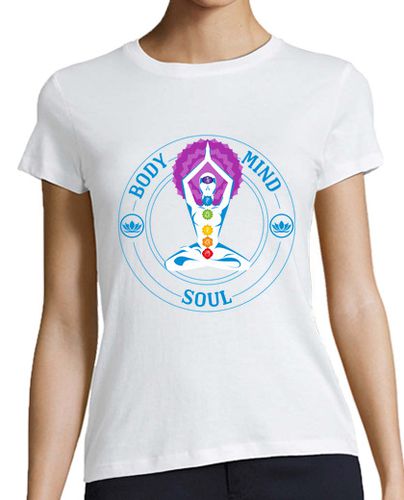 Camiseta mujer mente cuerpo alma chakras meditación regalos camisa de yoga - latostadora.com - Modalova