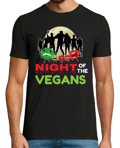 Camiseta Hombre Manga Corta noche de los veganos zombie nutrición vegana laTostadora - latostadora.com - Modalova