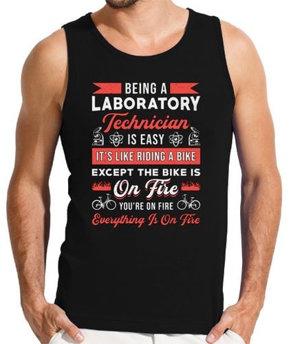 Camiseta Hombre Sin Mangas ser un técnico de laboratorio de cienci laTostadora - latostadora.com - Modalova