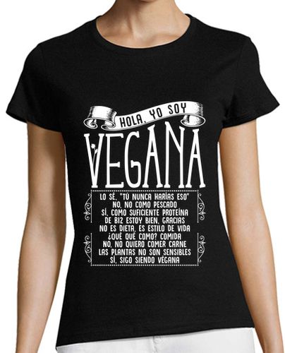 Camiseta mujer Soy Vegana Vegetariana Dieta - latostadora.com - Modalova