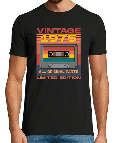 Camiseta 1975 cassette vintage todas las piezas originales - latostadora.com - Modalova