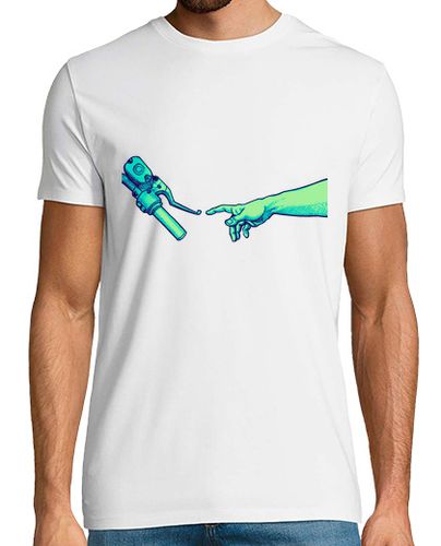 Camiseta Hombre Manga Corta la creación de la pintura parodia del artista de la motocicleta laTostadora - latostadora.com - Modalova