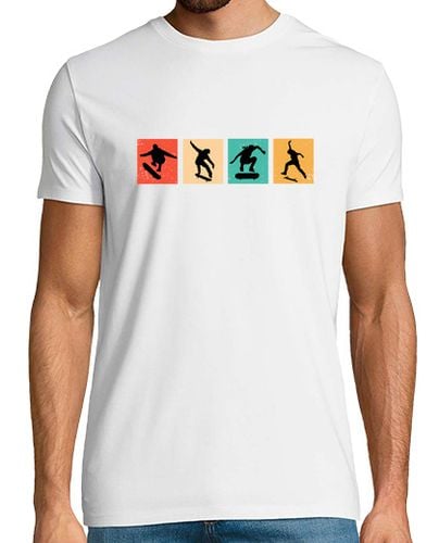 Camiseta Hombre Manga Corta divertidísimas patinador niñas patinador patinaje américa entusiasta chistosas patinadores americano laTostadora - latostadora.com - Modalova