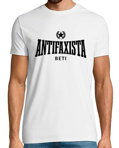 Camiseta camiseta blanca h - Antifaxista Beti negro laTostadora - latostadora.com - Modalova