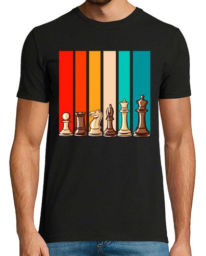 Camiseta Piezas Ajedrez Vintage Chess Ajedrecista Jaque Mate - latostadora.com - Modalova