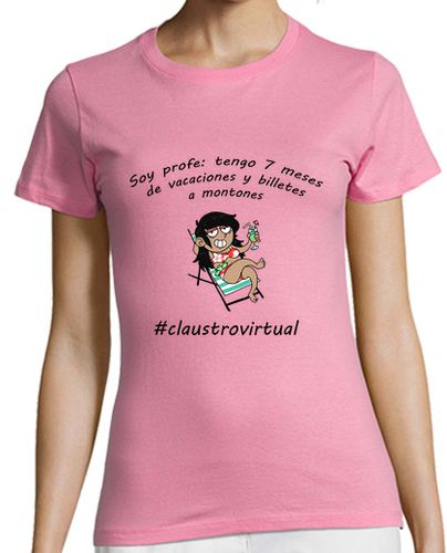 Camiseta Mujer Manga Corta Vacaciones mujer negro laTostadora - latostadora.com - Modalova