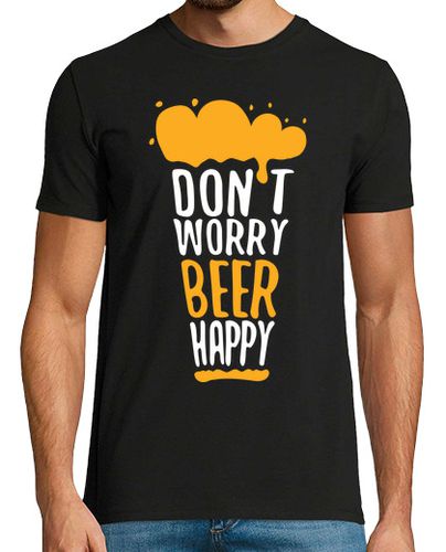 Camiseta Dont Worry Beer Happy - latostadora.com - Modalova
