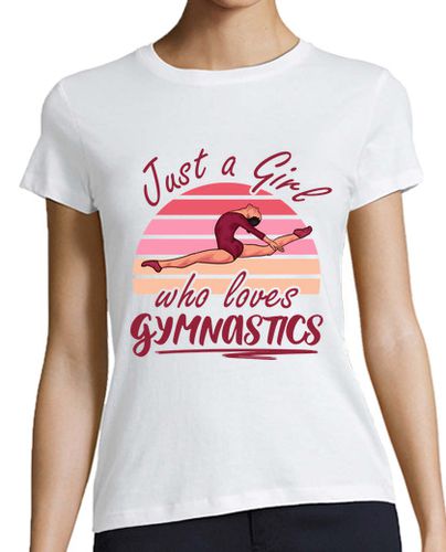 Camiseta Mujer Manga Corta solo una chica que ama la gimnasia laTostadora - latostadora.com - Modalova