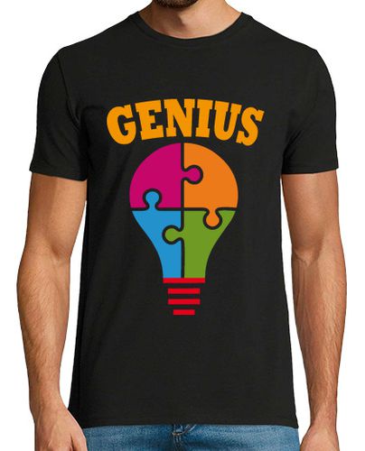 Camiseta genio, bombilla de colores - latostadora.com - Modalova