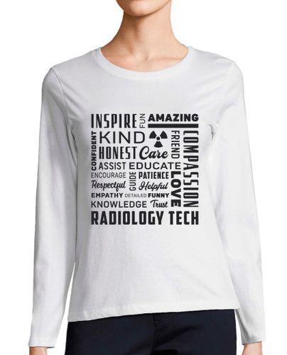 Camiseta Mujer Manga Larga tecnólogo en radiología tecnología de r laTostadora - latostadora.com - Modalova