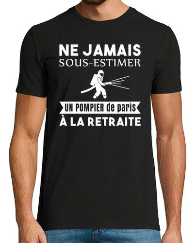 Camiseta Hombre Manga Corta humor de bombero jubilado de parís laTostadora - latostadora.com - Modalova