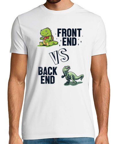 Camiseta Desarrollador Frontend vs Backend Programador Coder - latostadora.com - Modalova