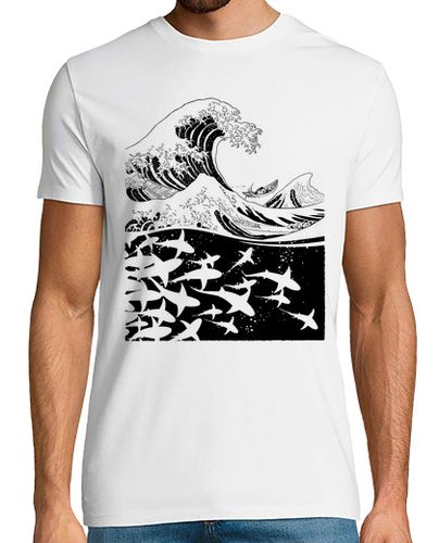 Camiseta Hombre Manga Corta Ola de tiburones laTostadora - latostadora.com - Modalova