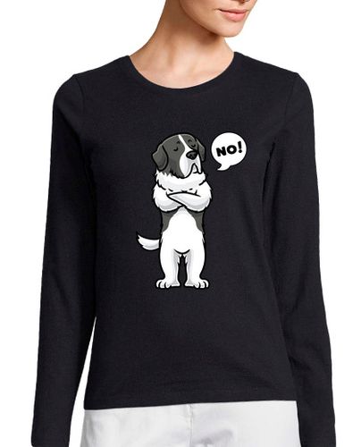 Camiseta Mujer Manga Larga terco perro mastín pirenaico laTostadora - latostadora.com - Modalova