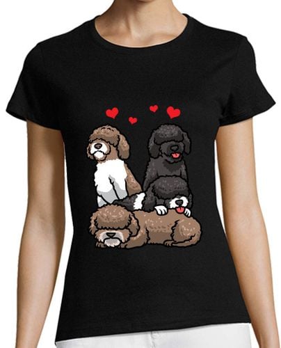 Camiseta Mujer Manga Corta perro de agua español laTostadora - latostadora.com - Modalova