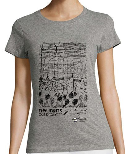 Camiseta mujer Neurons in the cat brain - latostadora.com - Modalova