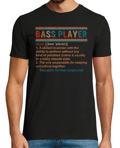 Camiseta bajista sustantivo definición camisa guitarra bajista camiseta músicos regalo concierto banda regalo - latostadora.com - Modalova