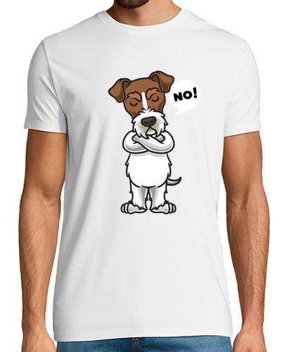 Camiseta Hombre Manga Corta terco perro fox terrier de alambre laTostadora - latostadora.com - Modalova