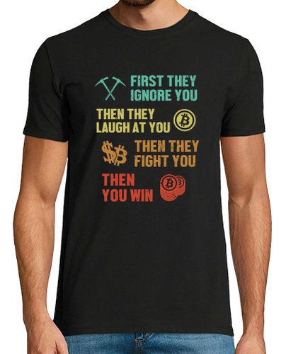 Camiseta BTC Cripto Cotizacin Criptomoneda Blockchain Bitcoin - latostadora.com - Modalova