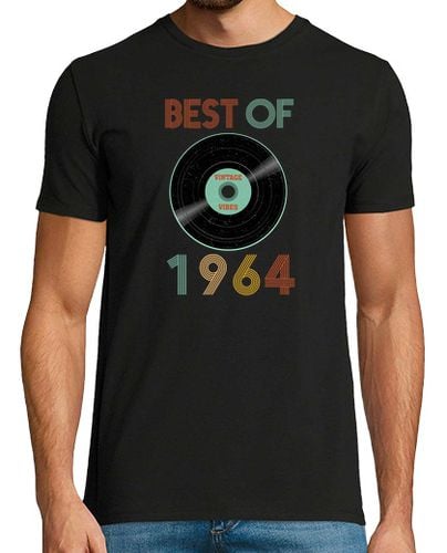 Camiseta Hombre Manga Corta Best of 1964 - My Vinyl Birthday laTostadora - latostadora.com - Modalova