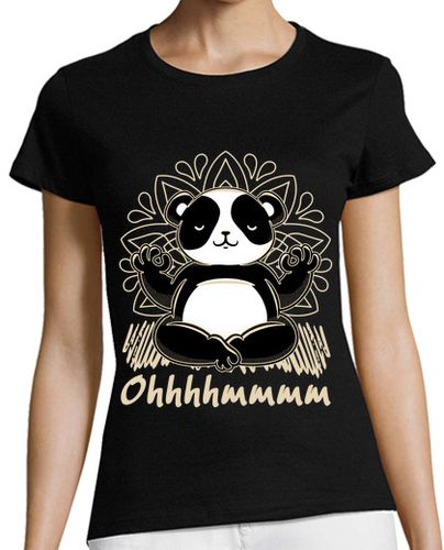 Camiseta mujer yoga panda meditación qigong gimnasia - latostadora.com - Modalova