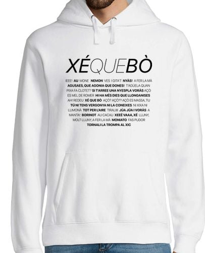 Sudadera Con Capucha Para Hombre XÉ QUE BÒ Dessuadora Blanca laTostadora - latostadora.com - Modalova