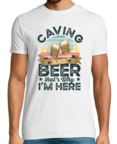 Camiseta espeleología y cerveza por eso estoy aq - latostadora.com - Modalova