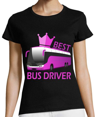 Camiseta Mujer Manga Corta mejor conductor de autobús femenino tou laTostadora - latostadora.com - Modalova