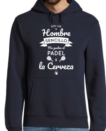 Sudadera Con Capucha Para Hombre Hombre sencillo padel y cerveza laTostadora - latostadora.com - Modalova