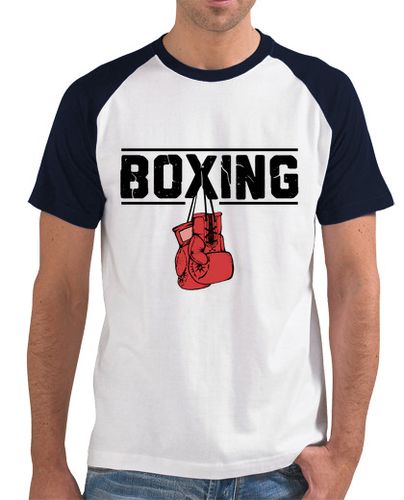 Camiseta Hombre Estilo Béisbol guantes de boxeo amo el boxeo amante de laTostadora - latostadora.com - Modalova