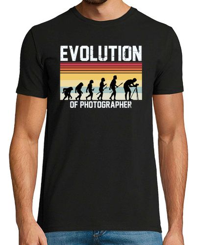 Camiseta humorísticas vintage darwinismo evolutivo entusiasta de la fotografía novedad pasado de moda nostálg - latostadora.com - Modalova