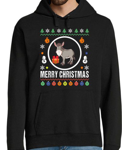 Sudadera Con Capucha Para Hombre feliz navidad burro feo suéter laTostadora - latostadora.com - Modalova