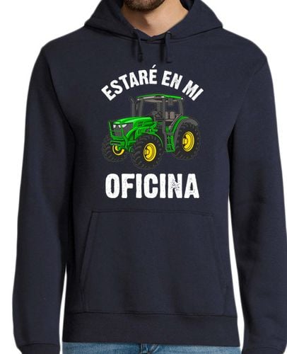 Sudadera Con Capucha Para Hombre Estaré En Mi Oficina Tractor Agricultor Granjero Humor Tractores laTostadora - latostadora.com - Modalova