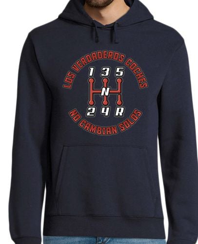 Sudadera Con Capucha Para Hombre Los Verdaderos Coches No Cambian Solos Drift Rally Racing Transmisión Manual laTostadora - latostadora.com - Modalova