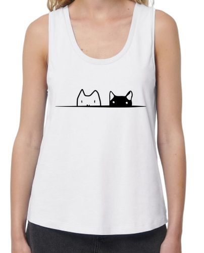 Camiseta mujer Gatos mirando - latostadora.com - Modalova