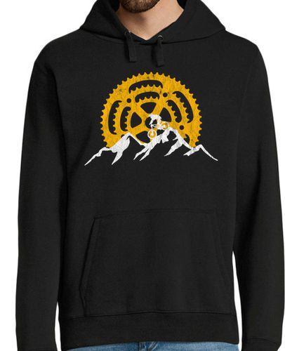 Sudadera Con Capucha Para Hombre Bicicleta De Montaña MTB Mountain Bike Platos Bici Piñones Aventura laTostadora - latostadora.com - Modalova