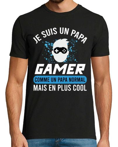 Camiseta Hombre Manga Corta papá gamer gaming geek idea de regalo laTostadora - latostadora.com - Modalova