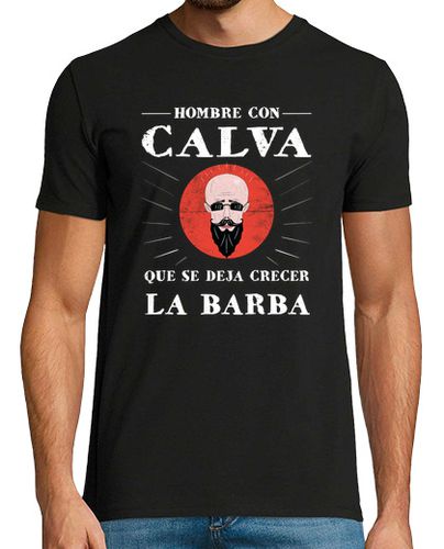 Camiseta Hombre con calva y barba - latostadora.com - Modalova