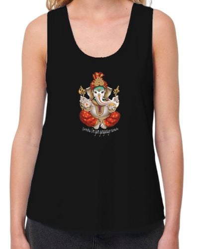 Camiseta Mujer Tirantes Loose Fit D9 Ganesha camiseta mujer tirantes negra laTostadora - latostadora.com - Modalova