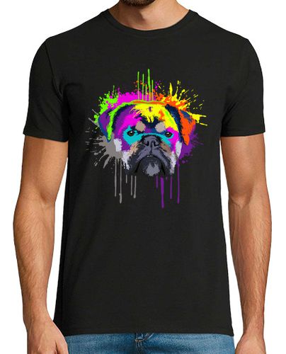 Camiseta splash art bulldog inglés amante de los perros idea de regalo laTostadora - latostadora.com - Modalova