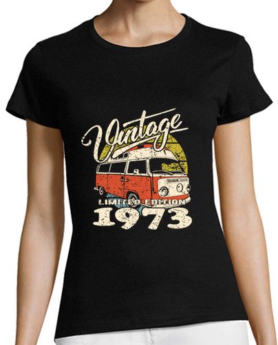 Camiseta mujer furgoneta vintage 1973 - latostadora.com - Modalova