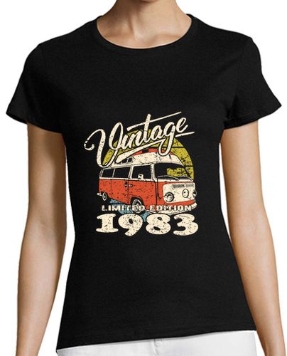 Camiseta mujer furgoneta vintage 1983 - latostadora.com - Modalova