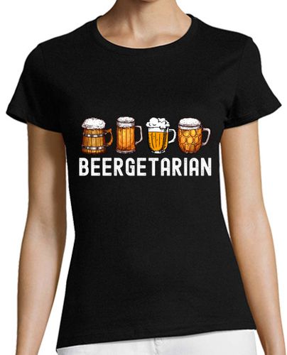 Camiseta mujer Beergetarian Amantes Cerveza Artesanal - latostadora.com - Modalova
