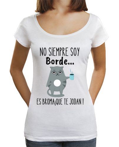 Camiseta Mujer Cuello Ancho Loose Fit no siempre soy borde laTostadora - latostadora.com - Modalova