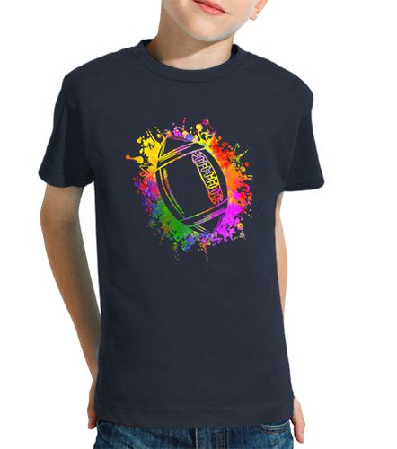 Camiseta niños salpicaduras de acuarela de rugby de fútbol americano - latostadora.com - Modalova
