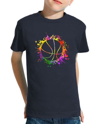 Camiseta Niño Manga Corta Basketball Paint Splatters colorful laTostadora - latostadora.com - Modalova