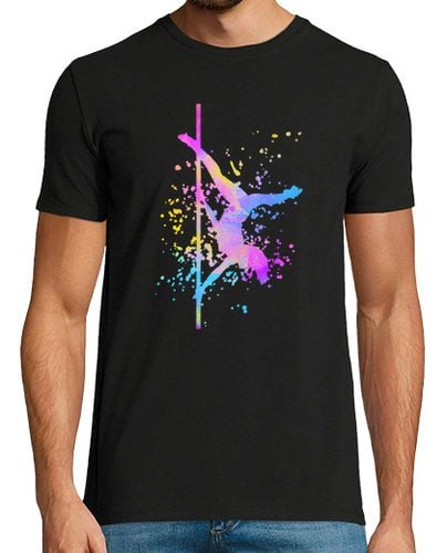 Camiseta Hombre Manga Corta pole dance fitness color salpicadura pole dance laTostadora - latostadora.com - Modalova