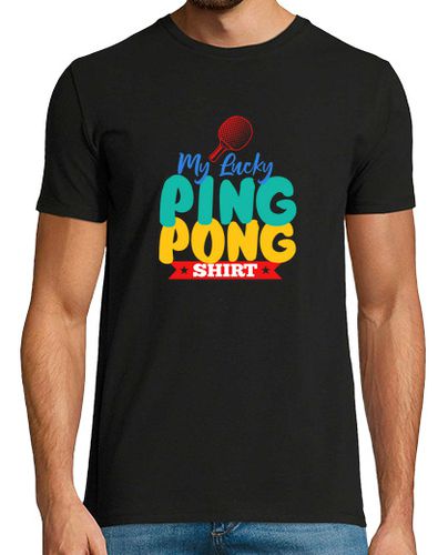 Camiseta Hombre Manga Corta mi suerte camisa de ping pong tenis de laTostadora - latostadora.com - Modalova