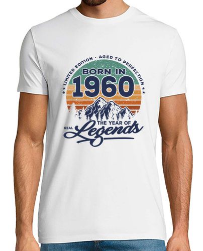 Camiseta Las leyendas reales nacen en 1960 - latostadora.com - Modalova